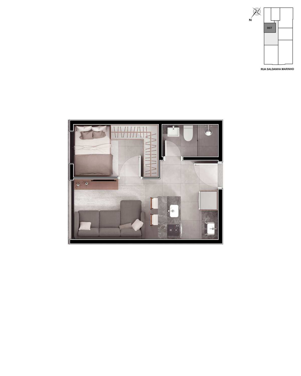 Loft à venda com 1 quarto, 26,73m² - Centro,Lajeado